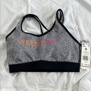 Adidas Black and White Sports Bra